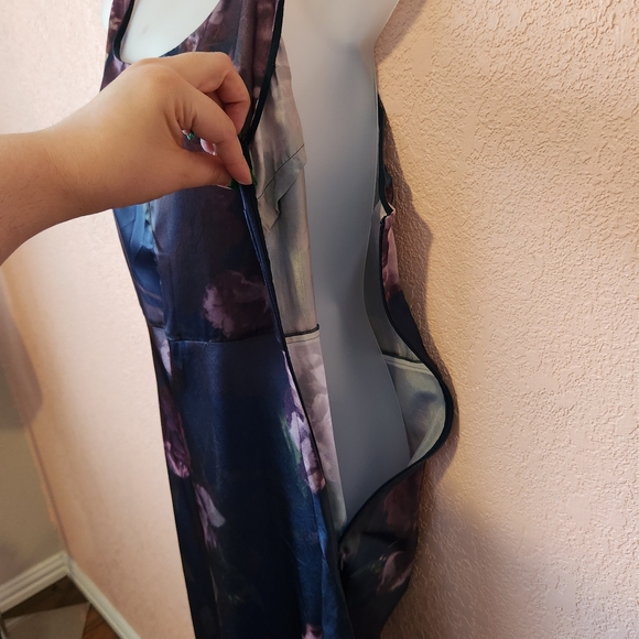 Vince Night Garden Square Neck Maxi Sleeveless Slip Dress - Picture 5 of 13